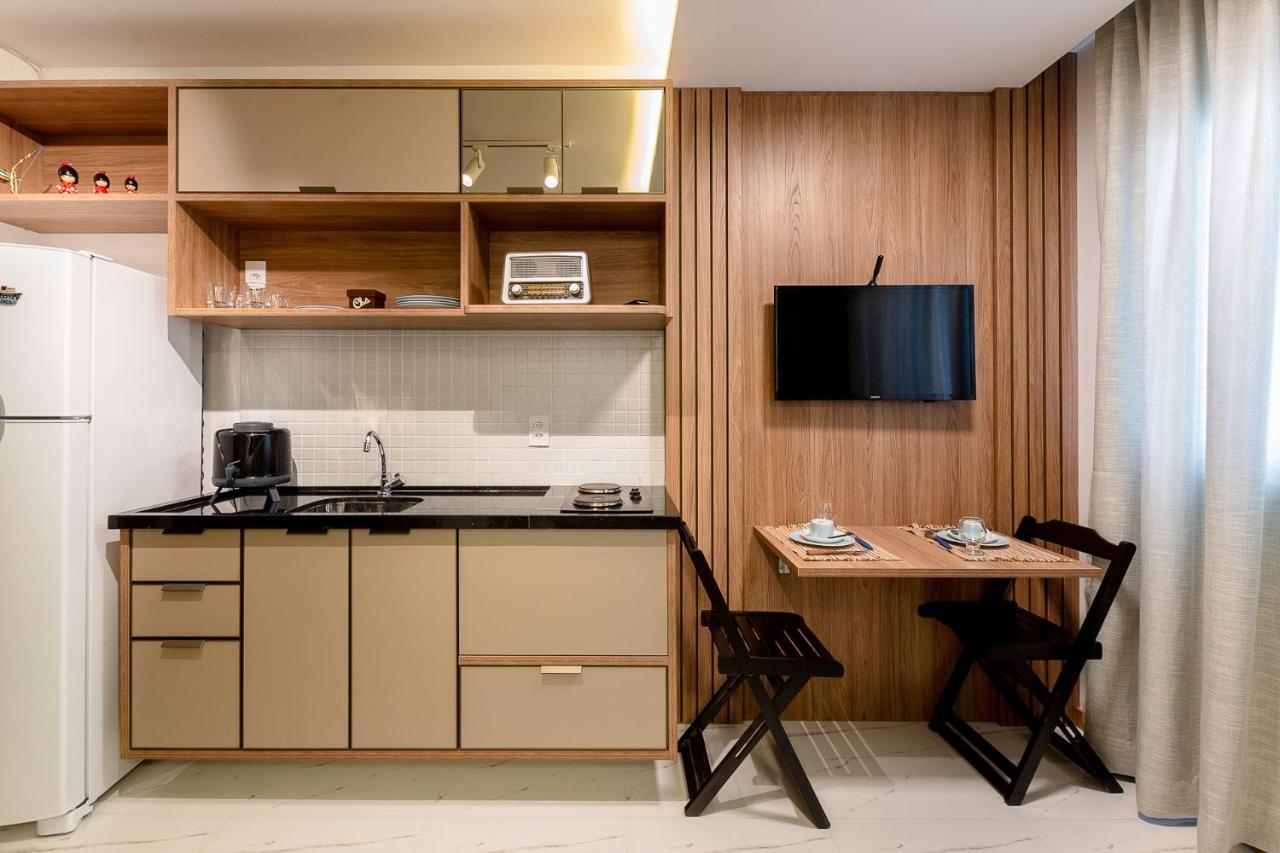 Loft Aconchegante, Vista Mar Lateral, Vaga Privativa Apartment Salvador Bagian luar foto