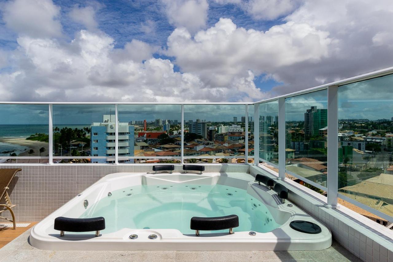 Loft Aconchegante, Vista Mar Lateral, Vaga Privativa Apartment Salvador Bagian luar foto