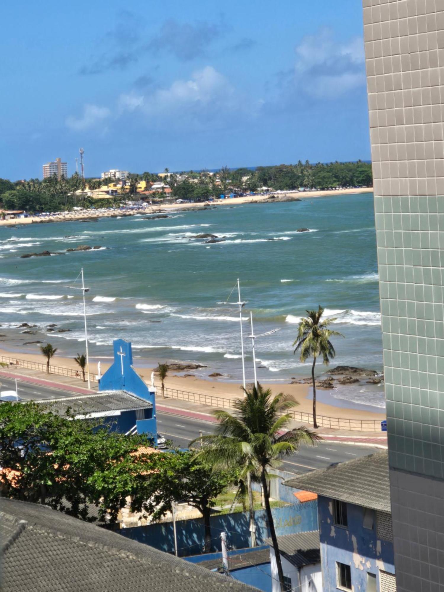 Loft Aconchegante, Vista Mar Lateral, Vaga Privativa Apartment Salvador Bagian luar foto
